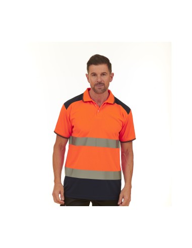 YOK-HVJ220-Hi-Vis Two-Tone Polo